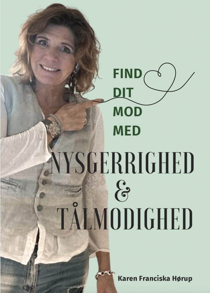 Forside af e-magasinet “Find dit mod” – om at turde tage nye skridt, selv når man tvivler.